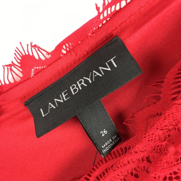 Lane Bryant Womens Tie Waist Flare Dress Lace - Picture 4 of 8